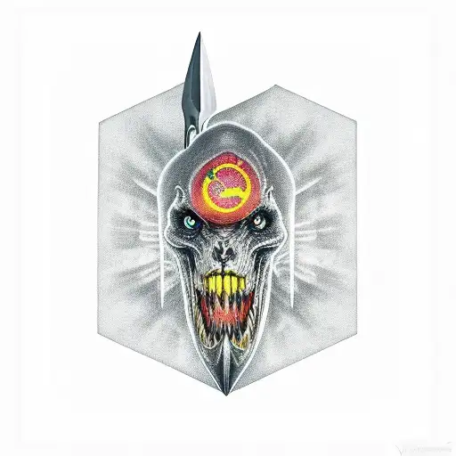 baldur's_gate_3 orinn dagger, veiny tattoo design idea