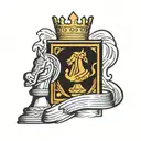 knight chess piece tattoo design idea