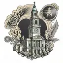 Independence Hall tattoo design idea
