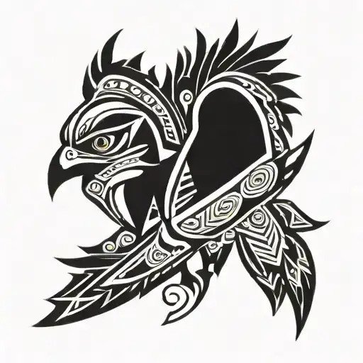 Thunderbird native tattoo design idea