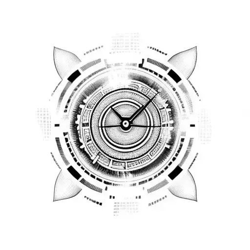 To infinity and beyond clock tattoo design idea