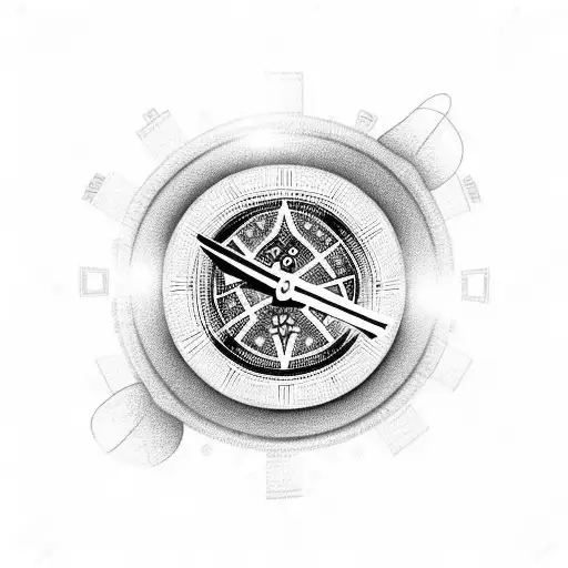 To infinity and beyond clock tattoo design idea