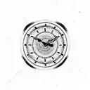 To infinity and beyond clock tattoo design idea
