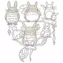 studio Ghibli tattoo design idea
