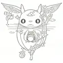 studio Ghibli tattoo design idea