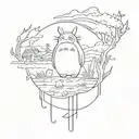 studio Ghibli tattoo design idea