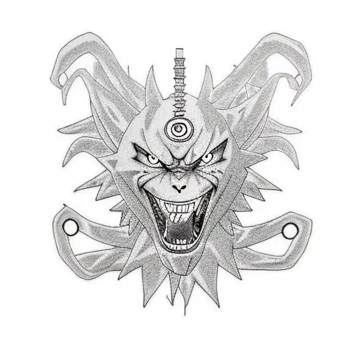 naruto chain mail armor tattoo design idea