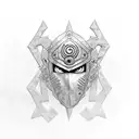 naruto chain mail armor tattoo design idea