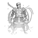 naruto chain mail armor tattoo design idea