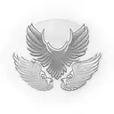 Oregon ducks logo with wings and football tattoo design idea