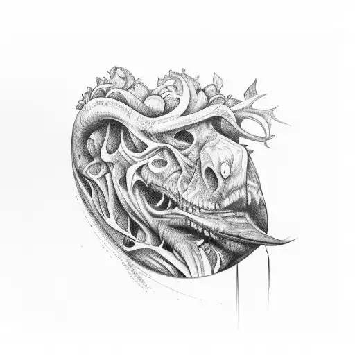 rainforest forearm tattoo design idea