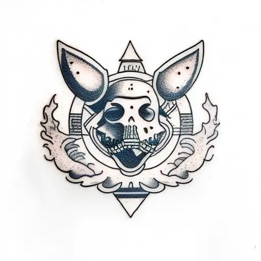 Santa Monica oasis logo tattoo design idea