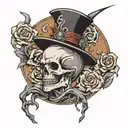 Necromancer raising dead tattoo design idea