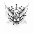 aviation tattoo design idea