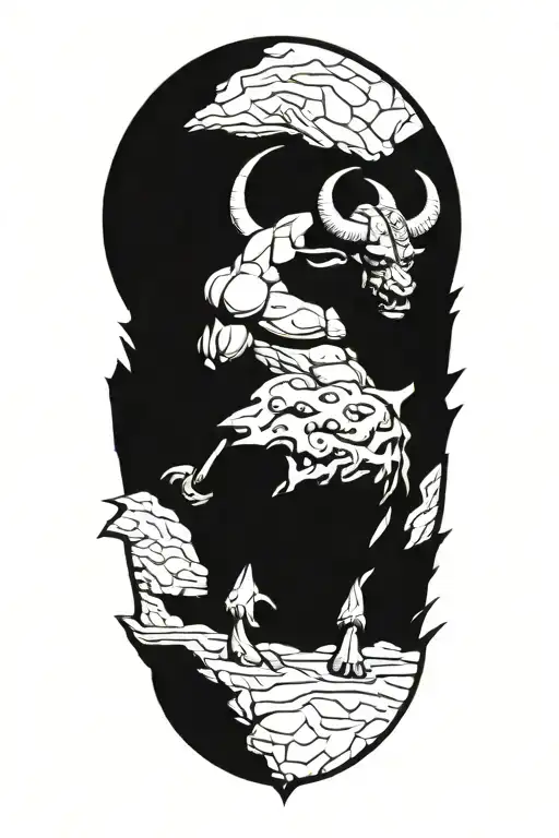Minotaur tattoo design idea