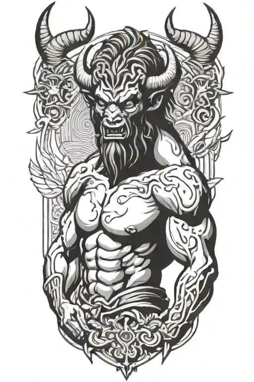 Minotaur tattoo design idea