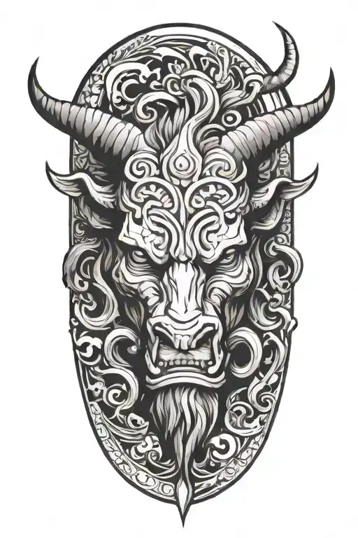 Minotaur tattoo design idea