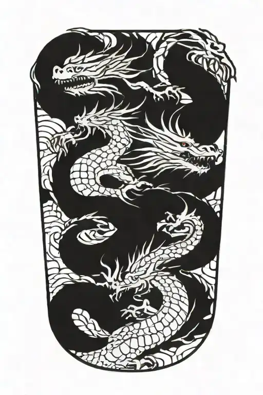 dragon tattoo design idea