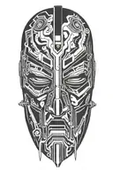 mf doom mask tattoo design idea
