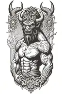 Minotaur tattoo design idea