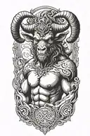 Minotaur tattoo design idea