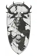 Minotaur tattoo design idea