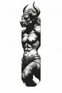Minotaur tattoo design idea