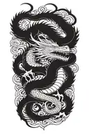 dragon tattoo design idea