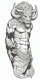 Minotaur tattoo design idea
