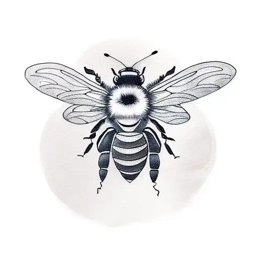 Honey Bee tattoo design idea