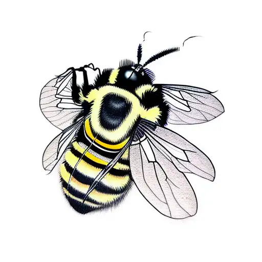 bumble bee tattoo design idea
