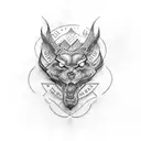 Dark lettering tattoo design idea