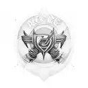 ac/dc tattoo design idea