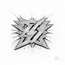 ac/dc tattoo design idea