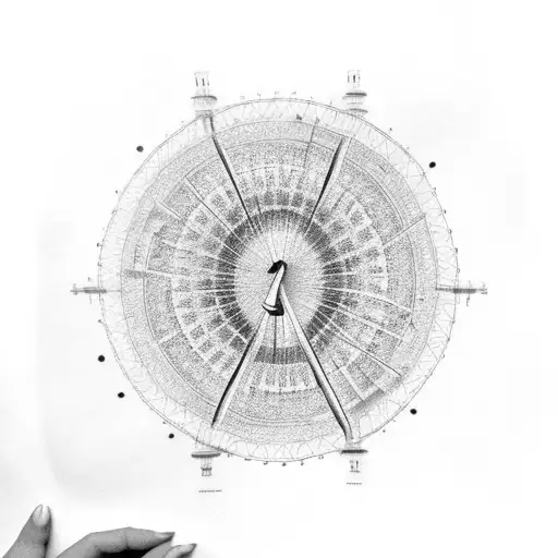 london eye tattoo design idea