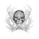 cruz com santo  tattoo design idea