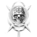 cruz com santo  tattoo design idea