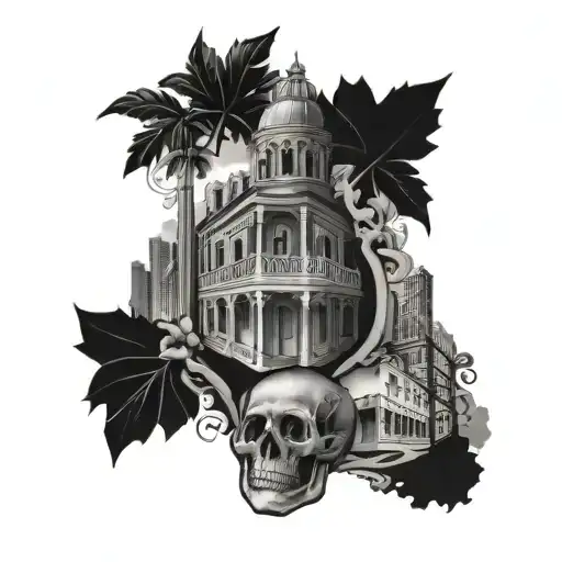 Combine elements of Puerto Rico, Queens, NYC, and real estate in a single tattoo design tattoo design idea