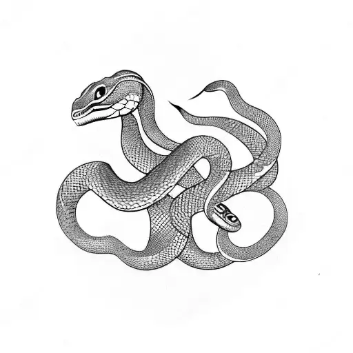 Snake tattoo design idea