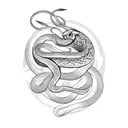 Snake tattoo design idea