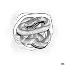Snake tattoo design idea