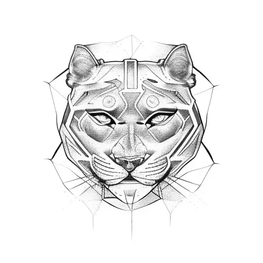 panther, 444, godspeed  tattoo design idea