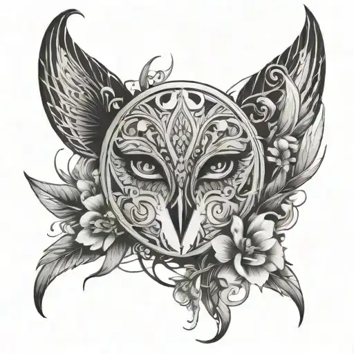 alieya negative space themed tattoo tattoo design idea