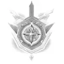 Ankh Symbol filled  tattoo design idea