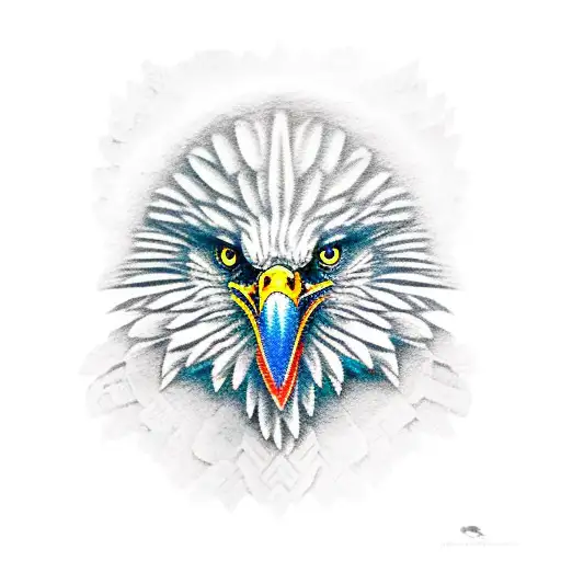 Eagle warrior from Aztec civilization tattoo design idea