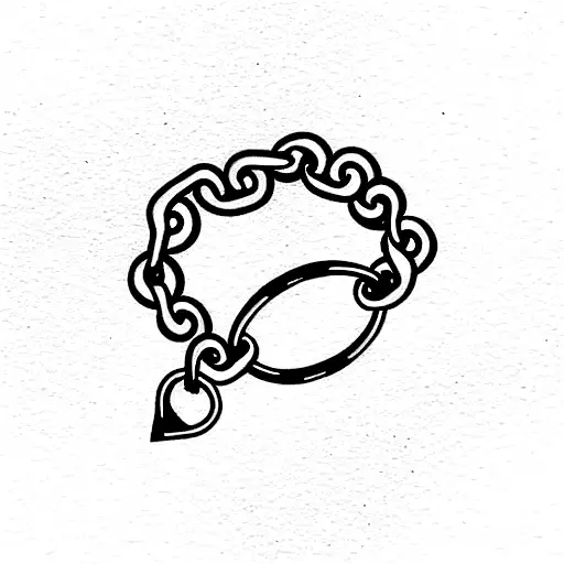 keys on a ring chain. very simple with old style keys tattoo design idea