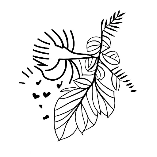 A silhouette of a police officer embracing a tree with family names as leaves tattoo design idea