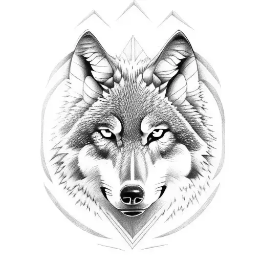 wolf tattoo for group of friends tattoo design idea