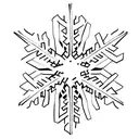 snowflake tattoo design idea