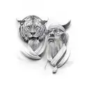 father and son tattoo design idea